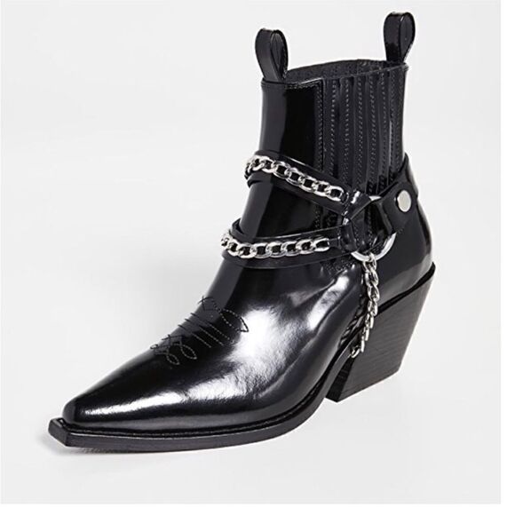 Anine Bing Harris Boots in Black - Picture 1 of 16